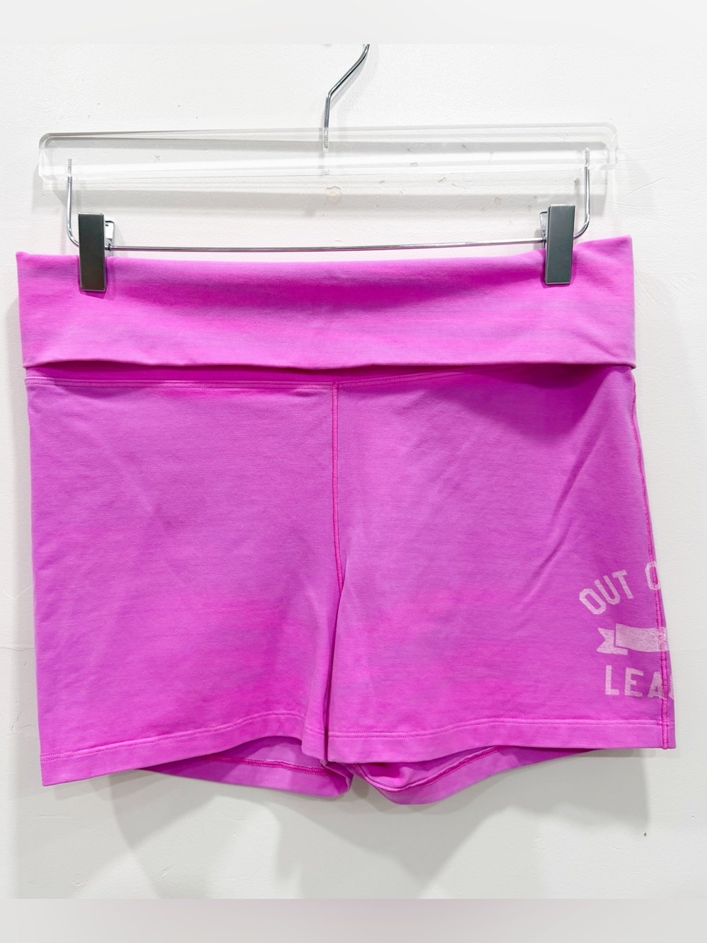 Pink Victoria’s Secret Foldover Shorts Stretch Loungewear Y2K Large